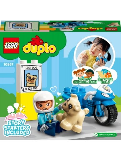 10967 LEGO® DUPLO® Town Policijos motociklas 2