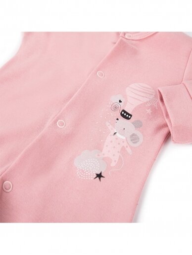 4-Piece Baby Layette Set MELLOW, EEVI, Pink 3