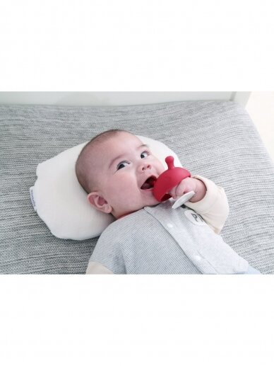 MOMBELLA MIMI MUSHROOM SOOTHE TEETHER TOY FOR 3 MONTHS BABY WITH A FREE CLIP 2