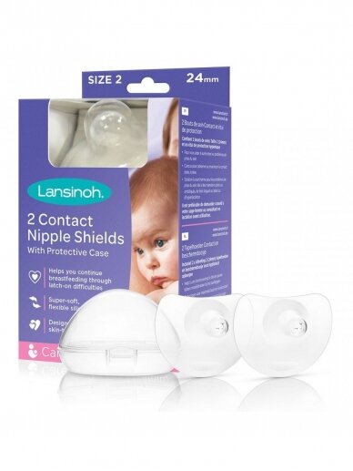 Nipple shields 24 mm, 2 pcs. Lansinoh