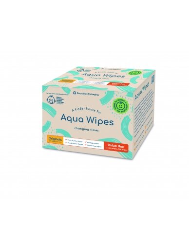 AQUA WIPES drėgnos servetėlės 64 vnt. AQW64F 2