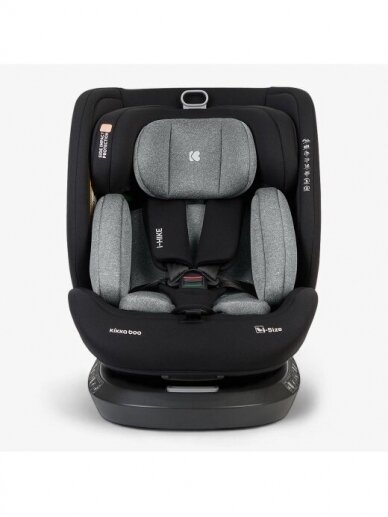 Car seat i-Size (40-150 cm), i-Hike Dark Grey, Kikkaboo 1