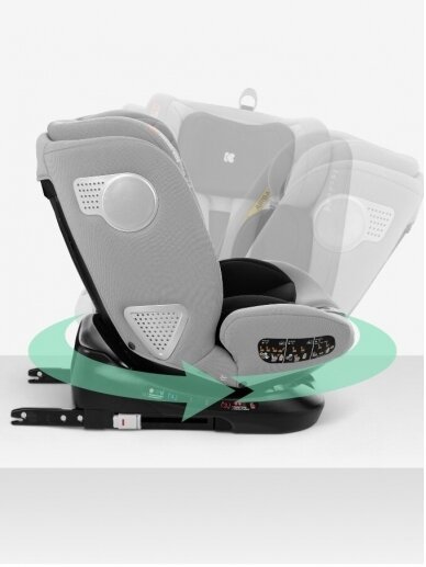 Car seat i-Size (40-150 cm), i-Moove Light Grey, Kikkaboo 3