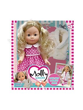 BAMBOLINA vaikščiojanti lėlė Molly, 33cm, su muzika, BD1226