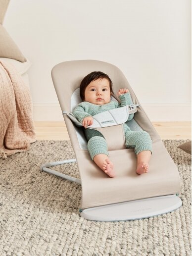 BABYBJÖRN bouncer BALANCE Soft Woven/Jersey, beige/grey, 005383 1