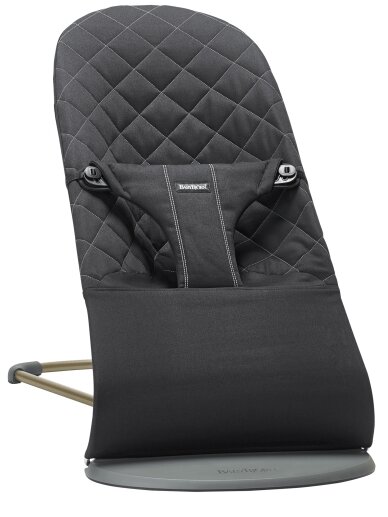 BABYBJÖRN bouncer BLISS Cotton Classic Quilt, black + toy, 606030 1