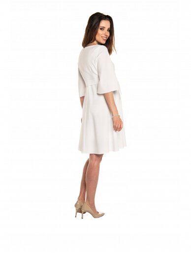 Maternity and nursing dress Nimis (white) 3