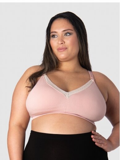 Nursing Bra Caress Full Cup, Hotmilk, Black (pink) 4