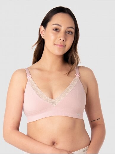 Nursing Bra My Necessity, Caress Regular, HotMilk, Black (pink) 2