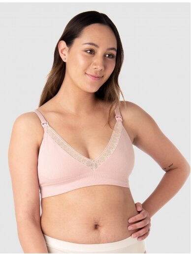 Nursing Bra My Necessity, Caress Regular, HotMilk, Black (pink) 3