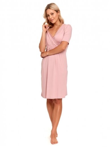 Bamboo nightwear for pregnant, Flamingo by DN (pink) 4