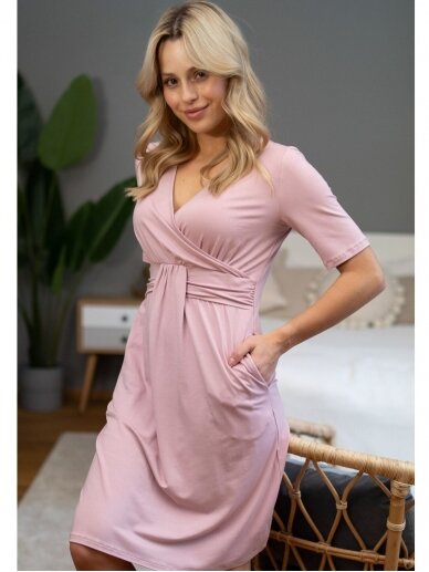 Bamboo nightwear for pregnant, Flamingo by DN (pink) 5