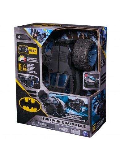 BATMAN nuotolinio valdymo automobilis Stunt Shot Batmobile, 6066871 2