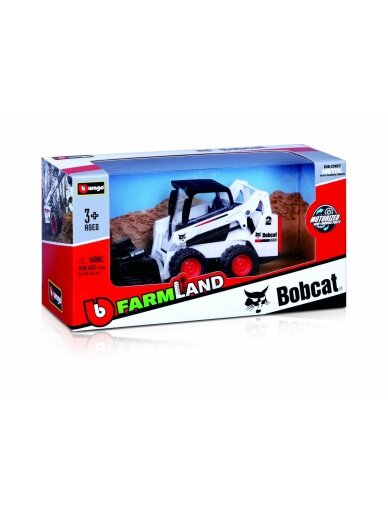 BBURAGO 10cm construction vehicle Bobcat, assort., 18-31800 (Kopija)