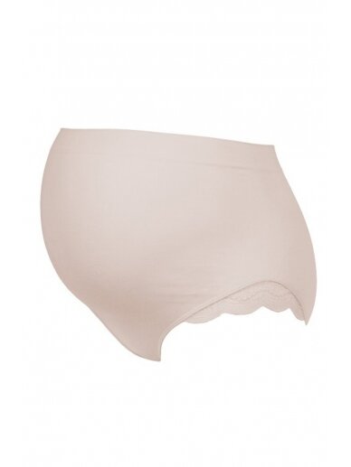 Seamless Maternity Panties, Serenity, Cache Coeur (Pink) 1