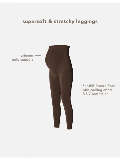 Seamless leggings Cara Sensil® Breeze - Coffee Bean, Noppies 7