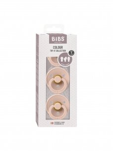 BIBS Try it pacifier set, size 1 (Blush)