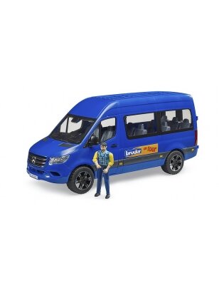 BRUDER 1:16 MB Sprinter Transfer automobilis su vairuotoju, 02681