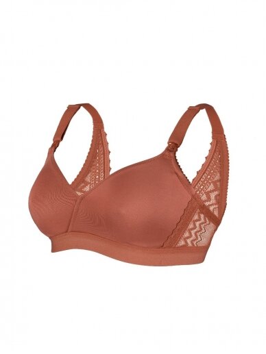 Bralette for pregnant and lactating women Serena, Terracotta, Cache Coeur