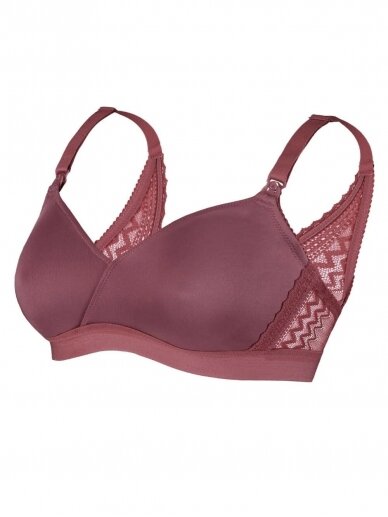 Maternity and nursing bra Serena Prune