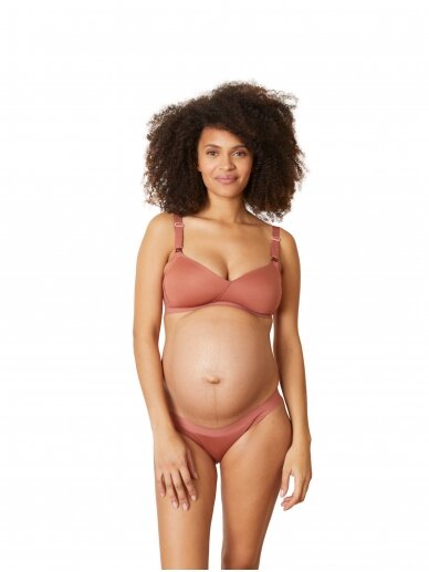 Bralette for pregnant and lactating women Serena, Terracotta, Cache Coeur 1