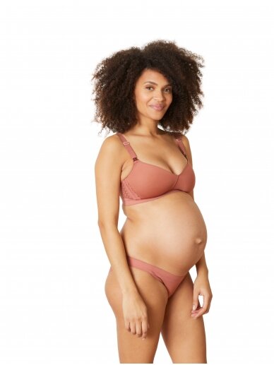 Bralette for pregnant and lactating women Serena, Terracotta, Cache Coeur 2