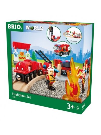 BRIO RAILWAY gaisrininkų rinkinys, 33815000 3