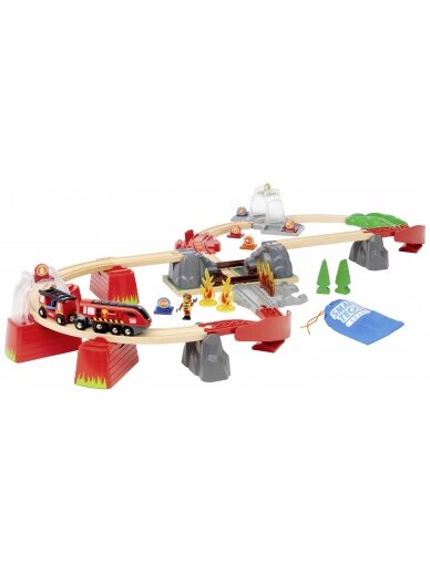 BRIO traukinio bėgių rinkinys Fire Rescue, 636004 2