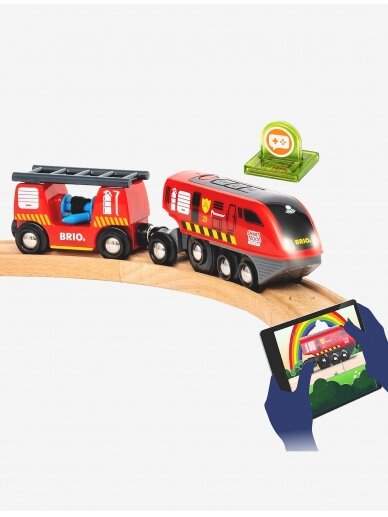 BRIO traukinio bėgių rinkinys Fire Rescue, 636004 3