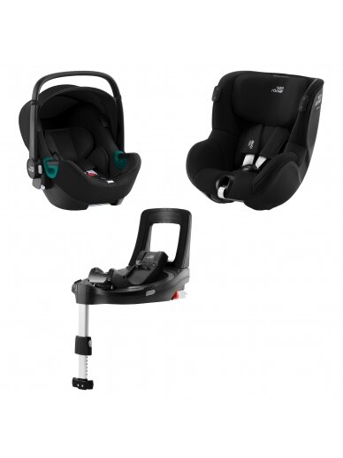 BRITAX DUALFIX iSENSE automobilinė kėdutė Space Black 2000035105 5