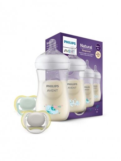 Buteliukų ir čiulptukų rinkinys, Natural reponse, Philips AVENT 1