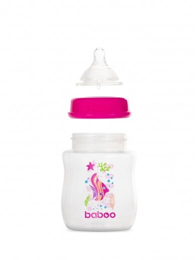 Baboo Anti-Colic Feeding Bottle, 150 ml, Sealife, 0+ Months 1