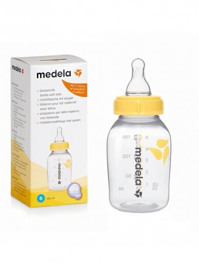 Buteliukas su S dydžio žinduku, 150ml, Medela