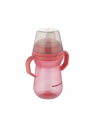 CANPOL BABIES gertuvė su silikoniniu snapeliu, FirstCup, 6mėn+, 250ml, rožinė, 56/615_pin