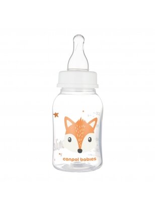 CANPOL BABIES siauro kaklelio buteliukas CUTE ANIMALS, 120 ml, 11/851_ora