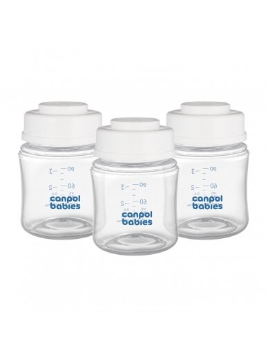 CANPOL BABIES buteliukų rinkinys pieno laikymui, 3x120ml, 0M+, 35/235 5