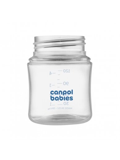 CANPOL BABIES buteliukų rinkinys pieno laikymui, 3x120ml, 0M+, 35/235 7