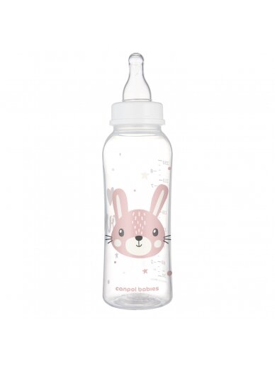 CANPOL BABIES siauro kaklelio buteliukas CUTE ANIMALS, 250 ml, 11/841_pin 1