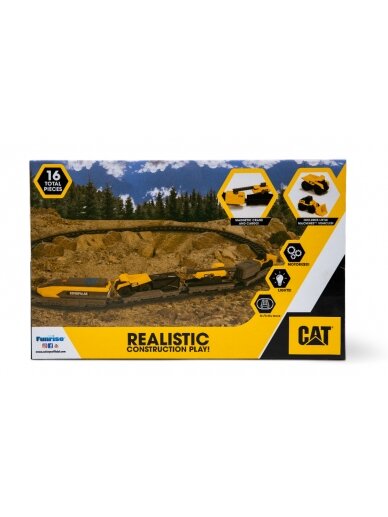 CAT traukinio rinkinys Little Machines, 82949 9