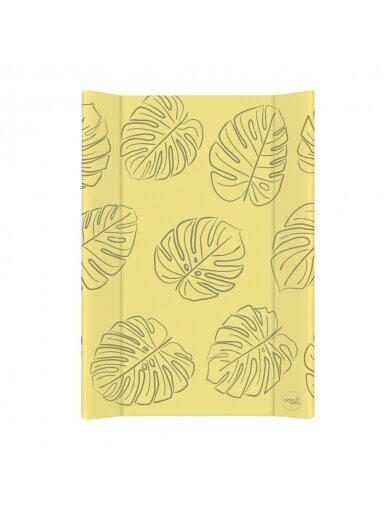 CebaBaby vystymo lenta Comfort, Monstera Mustard, trumpa, kieta 70 cm