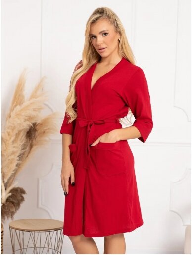Dressing gown for pregnant and nursing women Basic, ForMommy (burgundy) 6