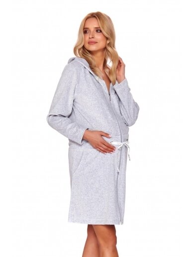 Maternity nursing robe by DN (grey)