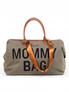 Didelė mamos rankinė - krepšys, MOMMY BAG, Childhome (Chaki)