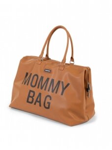 Didelė mamos rankinė - krepšys MOMMY BAG (Ruda)