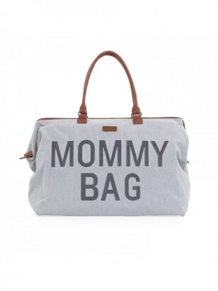 Didelė mamos rankinė - krepšys MOMMY BAG (Pilka)