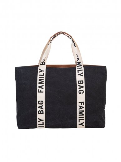 Family Bag Nursery Bag - Signature - Canvas - Black