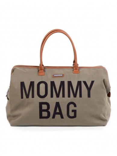 Didelė mamos rankinė - krepšys, MOMMY BAG, Childhome (Chaki)