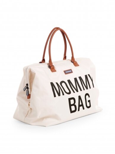 Didelė mamos rankinė - krepšys MOMMY BAG, Of white, Childhome  7