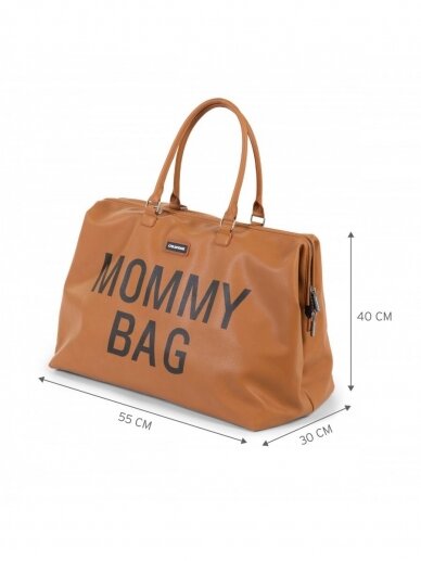 Didelė mamos rankinė - krepšys MOMMY BAG (Ruda) 2
