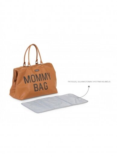 Didelė mamos rankinė - krepšys MOMMY BAG (Ruda) 4
